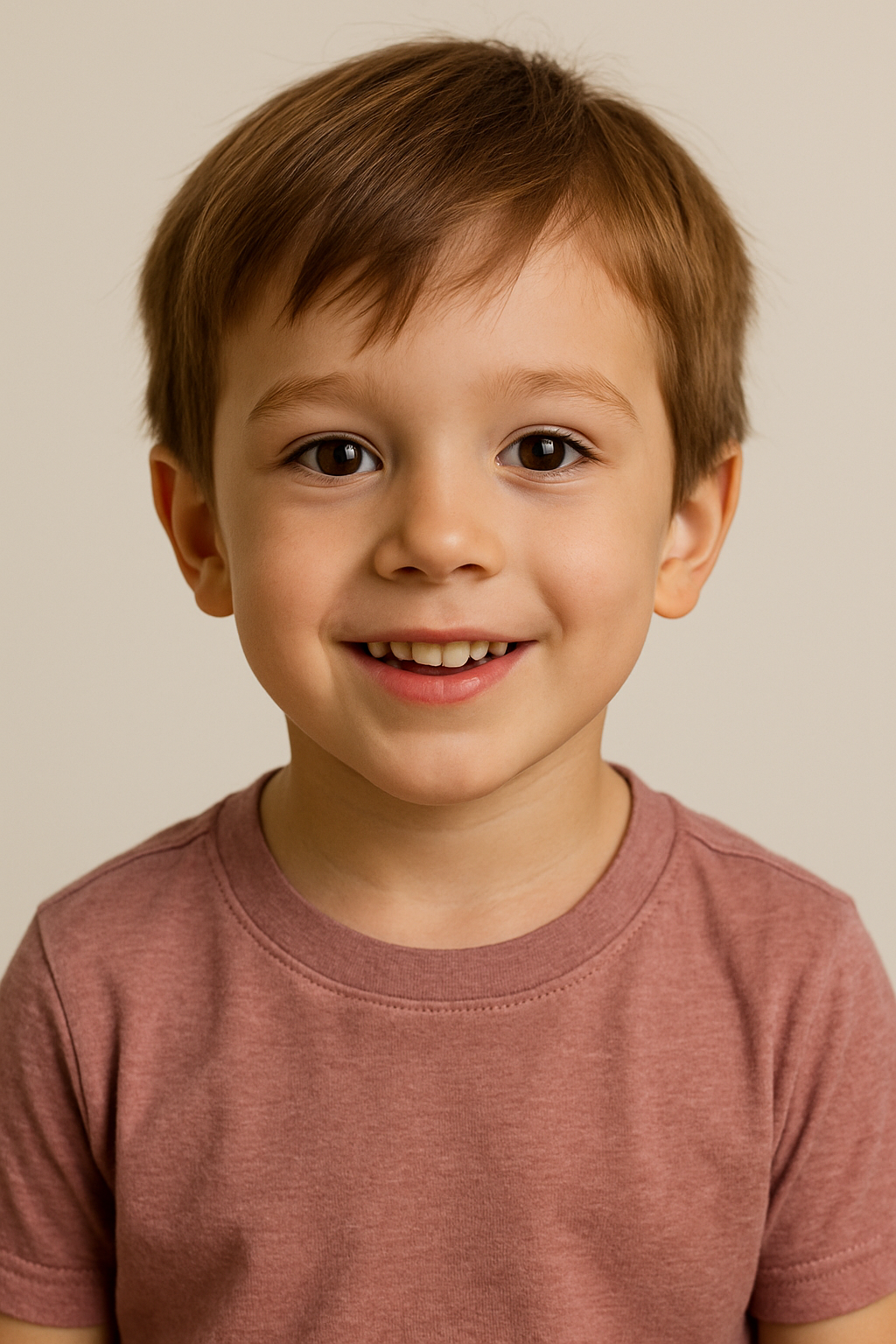 A child's portrait transitioning between photo and illustration (before)